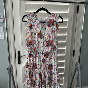 Adrienne Multicolor Floral Tie-Front Dress